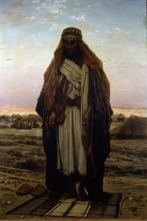 Stefano Ussi La prieghiera nel deserto Sweden oil painting art